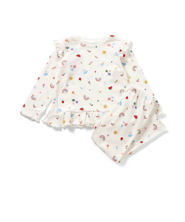 WEB限定 ミニポップ柄かぶりパジャマ