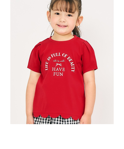 裾スカラップアソートTシャツ_接触冷感