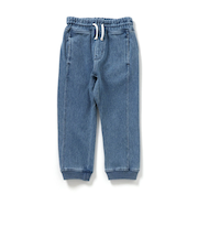 WEB限定 デニムニットロングパンツ