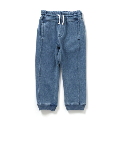 WEB限定 デニムニットロングパンツ