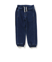 WEB限定 デニムニットロングパンツ
