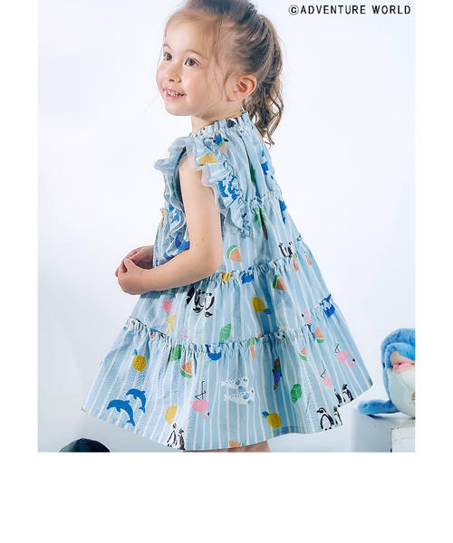 アドーア　ディスチャージプリントワンピース　ベージュ　定価7万 アドーア ディスチャージプリントワンピース ベージュ 定価7万