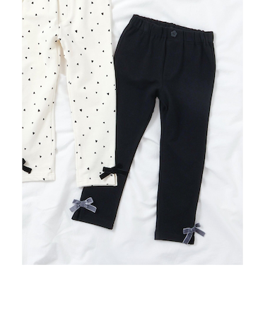 裾リボン/7days Style pants 10分丈