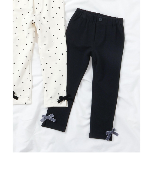 裾リボン/7days Style pants 10分丈