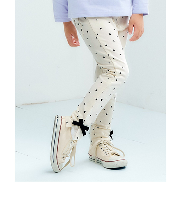 裾リボン/7days Style pants 10分丈