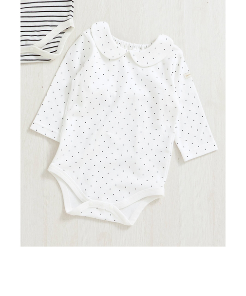 丸襟ボディースーツ