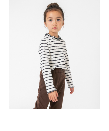 ジャガードテレコボーダーTシャツ