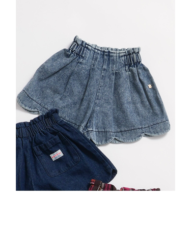 スカラップショートパンツ  ショート丈