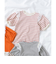 肩フリルフラワーモチーフTシャツ