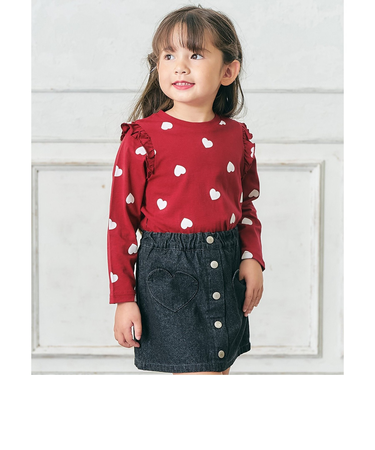 WEB限定 肩フリルTシャツ/7days Style