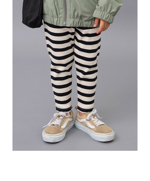 【リブ素材】DAISUKI リブパンツ  9分丈