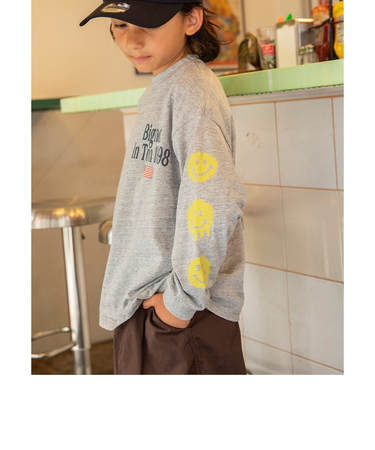 B NEWJACK スリーブグラフィックロンＴ