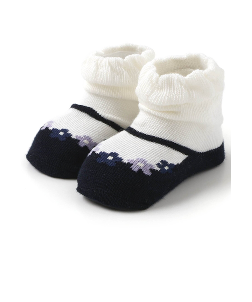 おめかしシューズ風ベビーソックス