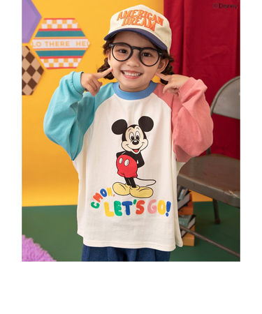【リンク】ディズニーキャラクター/ラグランTシャツ