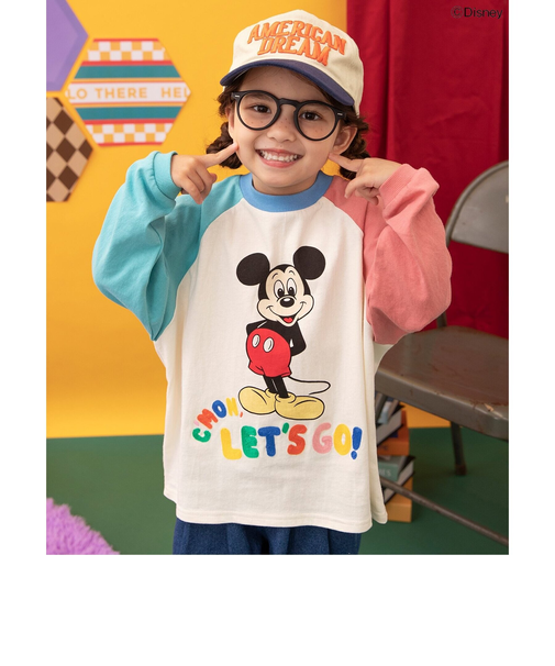 【リンク】ディズニーキャラクター/ラグランTシャツ