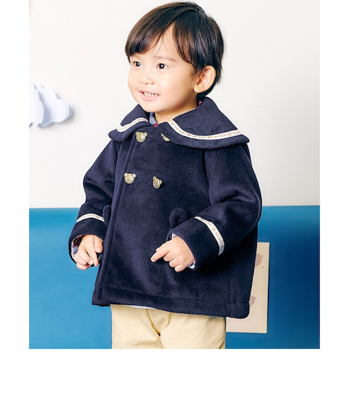 PATOU ワイドスリーブセーラーコート38パープル PATOU ワイドスリーブセーラーコート38パープル 新しいデザイン