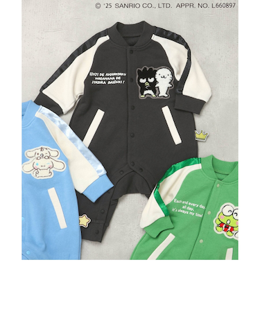 【リンク】サンリオキャラクターズ/スカジャン風カバーオール