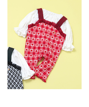 【リンク】ジャガード着せこみ風カバーオール