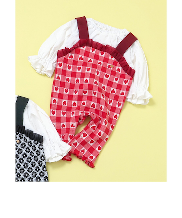 【リンク】ジャガード着せこみ風カバーオール