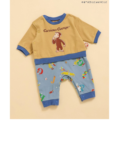 【おさるのジョージ】カバーオール