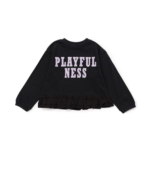 WEB限定 裾フリル長袖Tシャツ｜エフオーオンラインストアの通販｜&mall