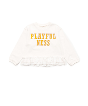 WEB限定 裾フリル長袖Tシャツ