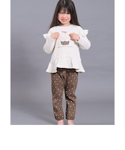 【リンク】スパンコール入りモチーフワッフルパジャマ