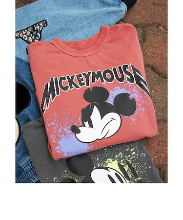 ディズニーキャラクター/ピグメントTシャツ
