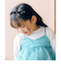 リボン付きベロアカチューシャ