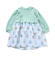 WEB限定 スカラップドッキングワンピース