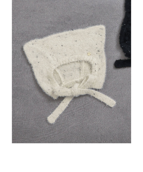 猫耳ニット帽　ボンネット NICOBO（ニコボ）のアクセサリー 猫耳ニットボンネット帽子