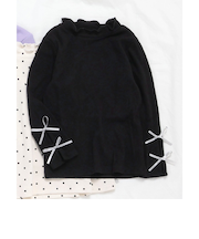 WEB限定 袖リボンリブTシャツ
