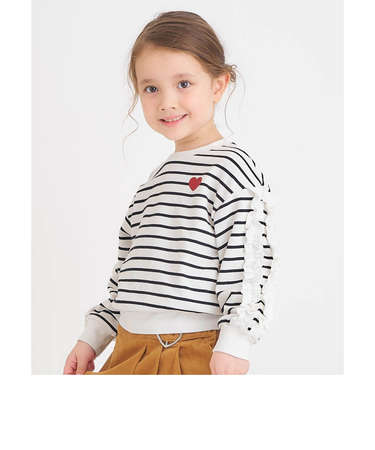 WEB限定 メロウフリルトレーナー/7days Style