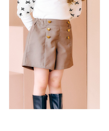 ハートポケットショートパンツ  ショート丈