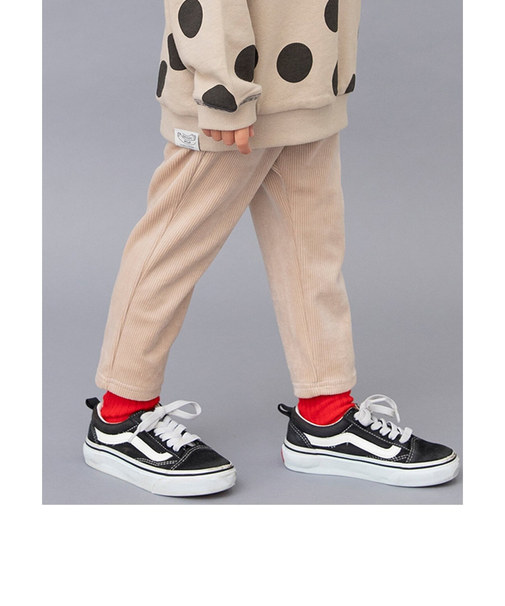 【あったか素材】DAISUKI カットコールパンツ 10分丈