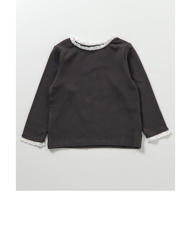 ハート針抜きフリルTシャツ_RP