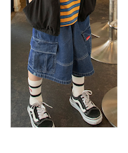 ルーズカーゴハーフパンツ(セットアップ可)  6分丈