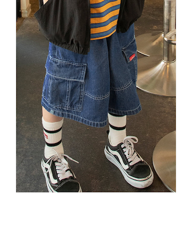ルーズカーゴハーフパンツ(セットアップ可)  6分丈