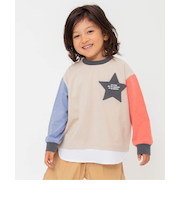 WEB限定 スターポケットレイヤード風Tシャツ