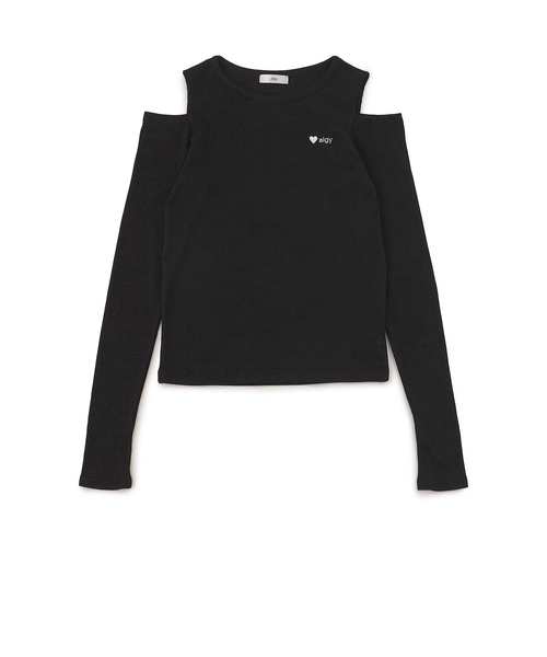 肩あきリブロンT｜エフオーオンラインストアの通販｜&mall（アンド