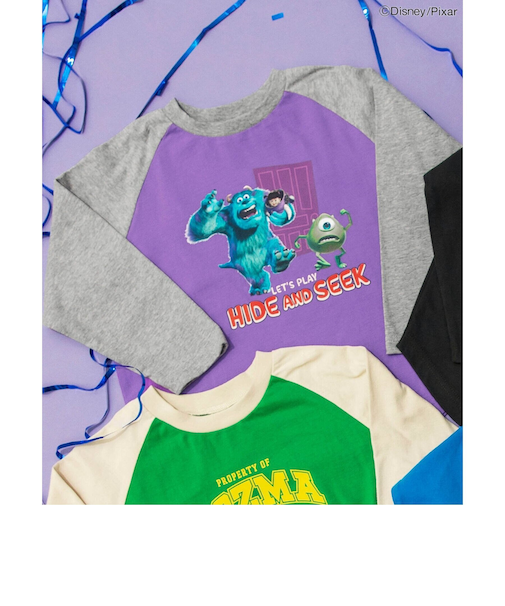 【リンク】『モンスターズ・インク』『モンスターズ・ユニバーシティ』/Tシャツ