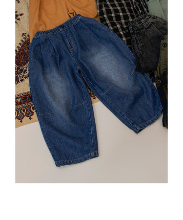 ワイドタックパンツ 10分丈