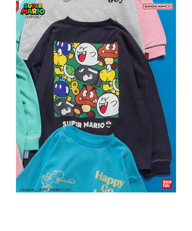 スーパーマリオ　ボックスTシャツ