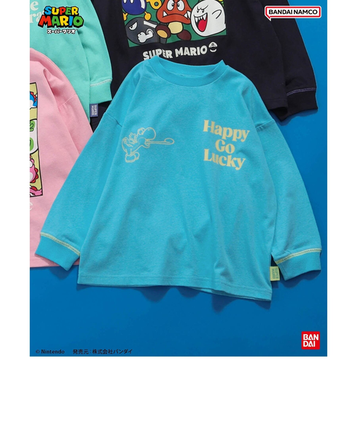 スーパーマリオ　ボックスTシャツ