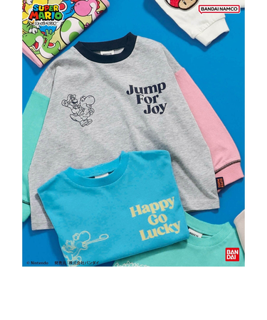 スーパーマリオ　ボックスTシャツ