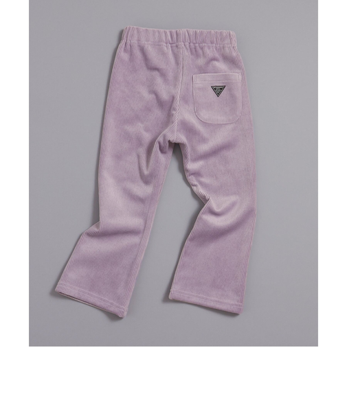 【あったか素材】DAISUKI カットコールフレアパンツ 10分丈