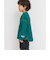 配色ステッチビッグシルエットワッフルTシャツ