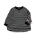 配色ステッチビッグシルエットワッフルTシャツ