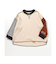 配色ステッチビッグシルエットワッフルTシャツ