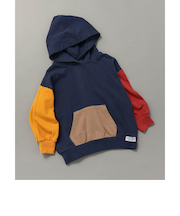 WEB限定 無地ボーダーパーカー